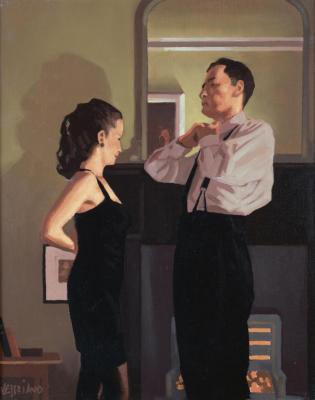 Study For Between Darkness And Dawn Artwork by Jack Vettriano