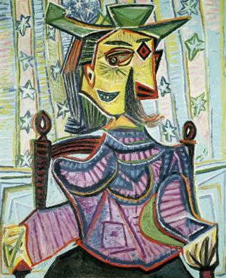 Seated Portrait Of Dora Maar Artwork by Pablo Picasso