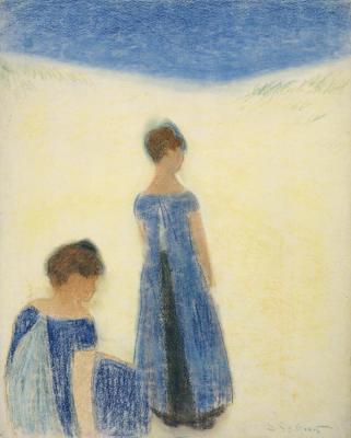 Femmes Dans Les Dunes Artwork by Leon Spilliaert