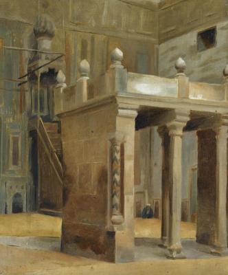 Interior Of A Mosque, Cairo Artwork by Theodoros Ralli
