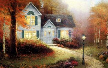 Autumn Artwork by Thomas Kinkade