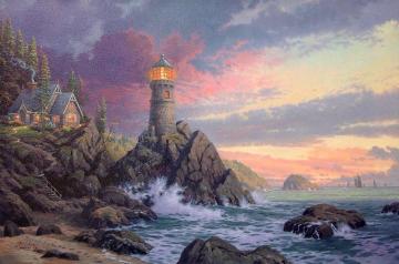 Rock Of Salvation Artwork by Thomas Kinkade