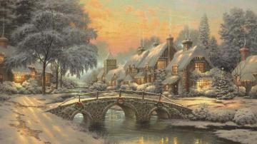 Christmas Artwork by Thomas Kinkade