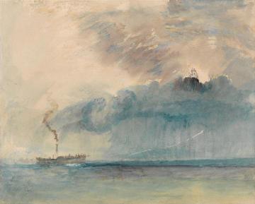 A Paddle-steamer in a Storm Artwork by Joseph Mallord William Turner