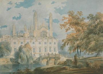 Clare Hall And King's College Chapel, Cambridge, From The Banks Of The River Cam Artwork by Joseph Mallord William Turner