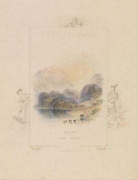 Design for an Illustration for Walter Scott's Lady of the Lake, Loch Achray Artwork by Joseph Mallord William Turner