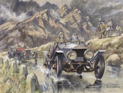 1993 Rrec Alpine Commemorative Rally Artwork by Michael Wright