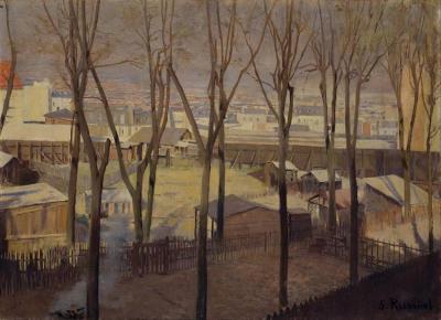 La Butte, 1892 Artwork by Santiago Rusiñol Prats