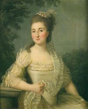 Woman in white Artwork by Elisabeth Vigee Le Brun