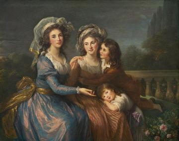 The Marquise De Pezay, And The Marquise De Rougé With Her Sons Alexis And Adrien Artwork by Elisabeth Vigee Le Brun