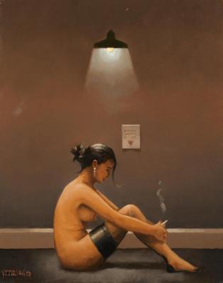 Seated Nude (study) Artwork by Jack Vettriano