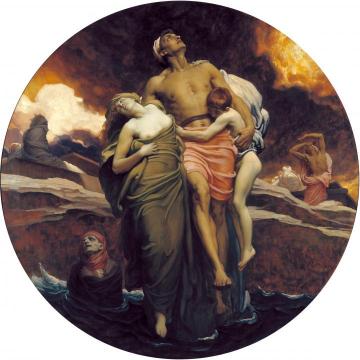 And the Sea Gave Up the Dead Which Were in It Artwork by Sir Frederick Lord Leighton