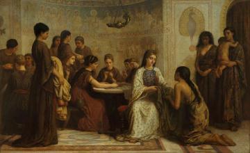 A Dorcas Meeting In The 6th Century Artwork by Edwin Long