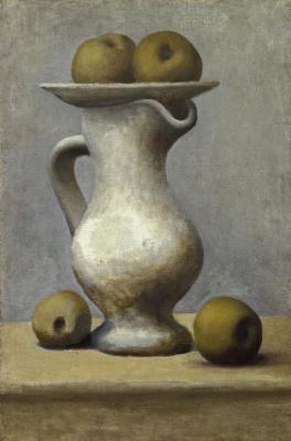Still Life With Pitcher And Apples (nature Morte Au Pichet Et Aux Pommes) Artwork by Pablo Picasso