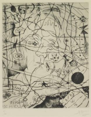 Portrait De Miro Artwork by Joan Miró