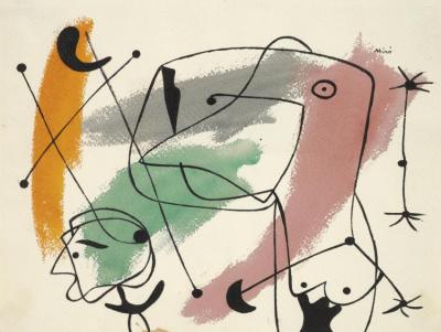 Signes Et Figurations I Artwork by Joan Miró