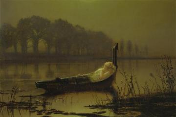 The Lady Of Shalott Artwork by John Atkinson Grimshaw