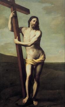Cristo resucitado abrazado a la Cruz Artwork by Guido Reni