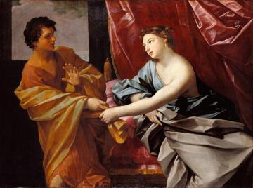 Joseph and Potiphar's Wife Artwork by Guido Reni