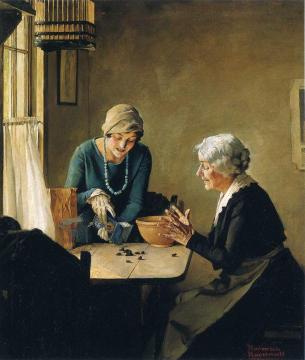 Fruit of the Vine Artwork by Norman Rockwell