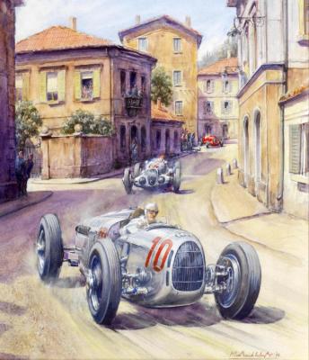 1937 Coppa Acerbo Artwork by Michael Wright