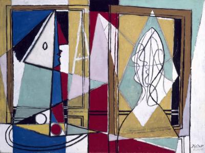 Two Women In Front Of A Window Artwork by Pablo Picasso