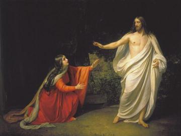 Appearance Of Jesus Christ To Maria Magdalena Artwork by Aleksander Ivanov