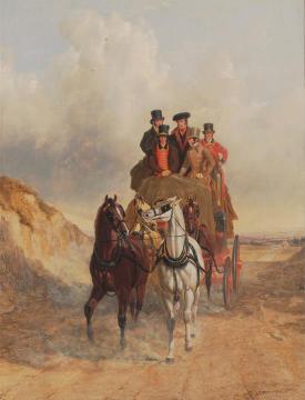 The Royal Mail Coach On The Road Artwork by John Frederick Herring, Sr