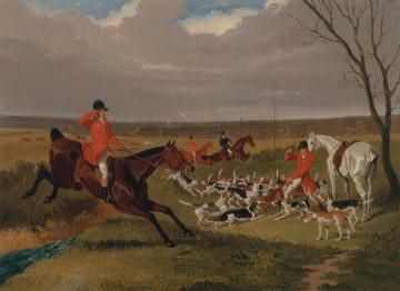 The Suffolk Hunt,the Death Artwork by John Frederick Herring, Sr