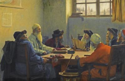 The Seven Rabbis In Jerusalem Artwork by Theodoros Ralli