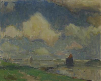 Seascape, Belgium,1912 Artwork by Armin Hansen