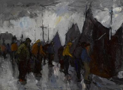 Fisher Dock Artwork by Armin Hansen