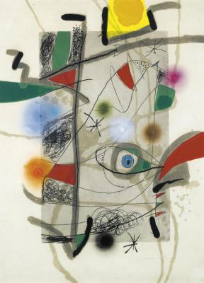 Llibre Dels Sis Sentits Iii Artwork by Joan Miró