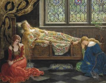The Sleeping Beauty Artwork by John Maler Collier
