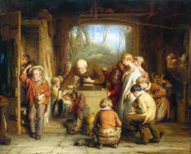 The Last In Artwork by William Mulready