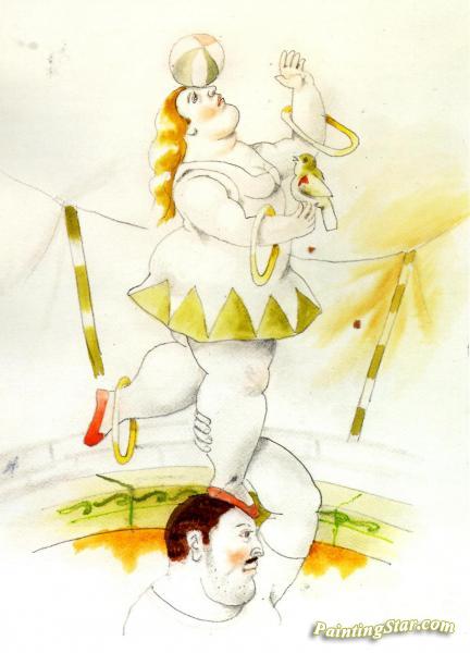 Equilibrist Artwork by Fernando Botero