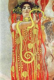 Hygieia Artwork by Gustav Klimt