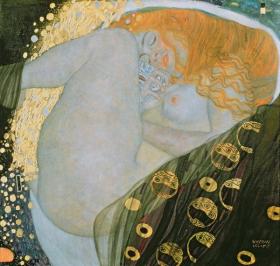 Danae Artwork by Gustav Klimt