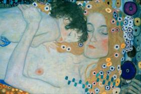 The Three Ages of Woman Artwork by Gustav Klimt
