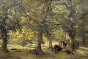 The Farmyard Artwork by Walter Russell