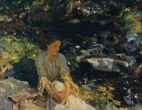 The Black Brook Artwork by John Singer Sargent