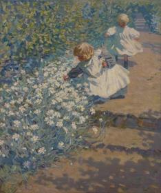 Picking Flowers Artwork by Helen Galloway McNicoll