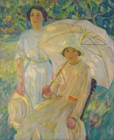 White Sunshade Artwork by Helen Galloway McNicoll
