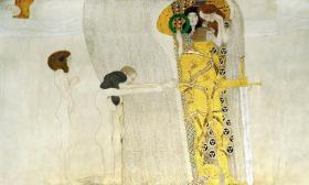 Beethoven Frieze, Suffering Humanity Artwork by Gustav Klimt