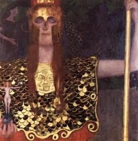 Pallas Athena Artwork by Gustav Klimt