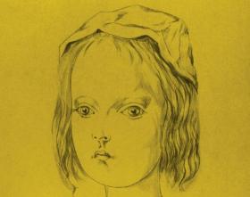 Fillette aux mains levees (1959) Artwork by Tsuguharu Foujita