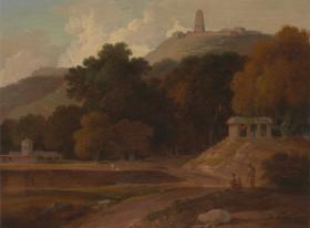 Hilly Landscape in India Artwork by Thomas Daniell