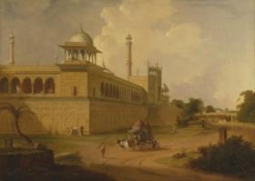 Jami Masjid, Delhi Artwork by Thomas Daniell