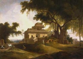 Ruins of the Naurattan, Sasaram Bihar Artwork by Thomas Daniell
