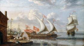 A Galley Of Malta Artwork by A Castro Lorenzo